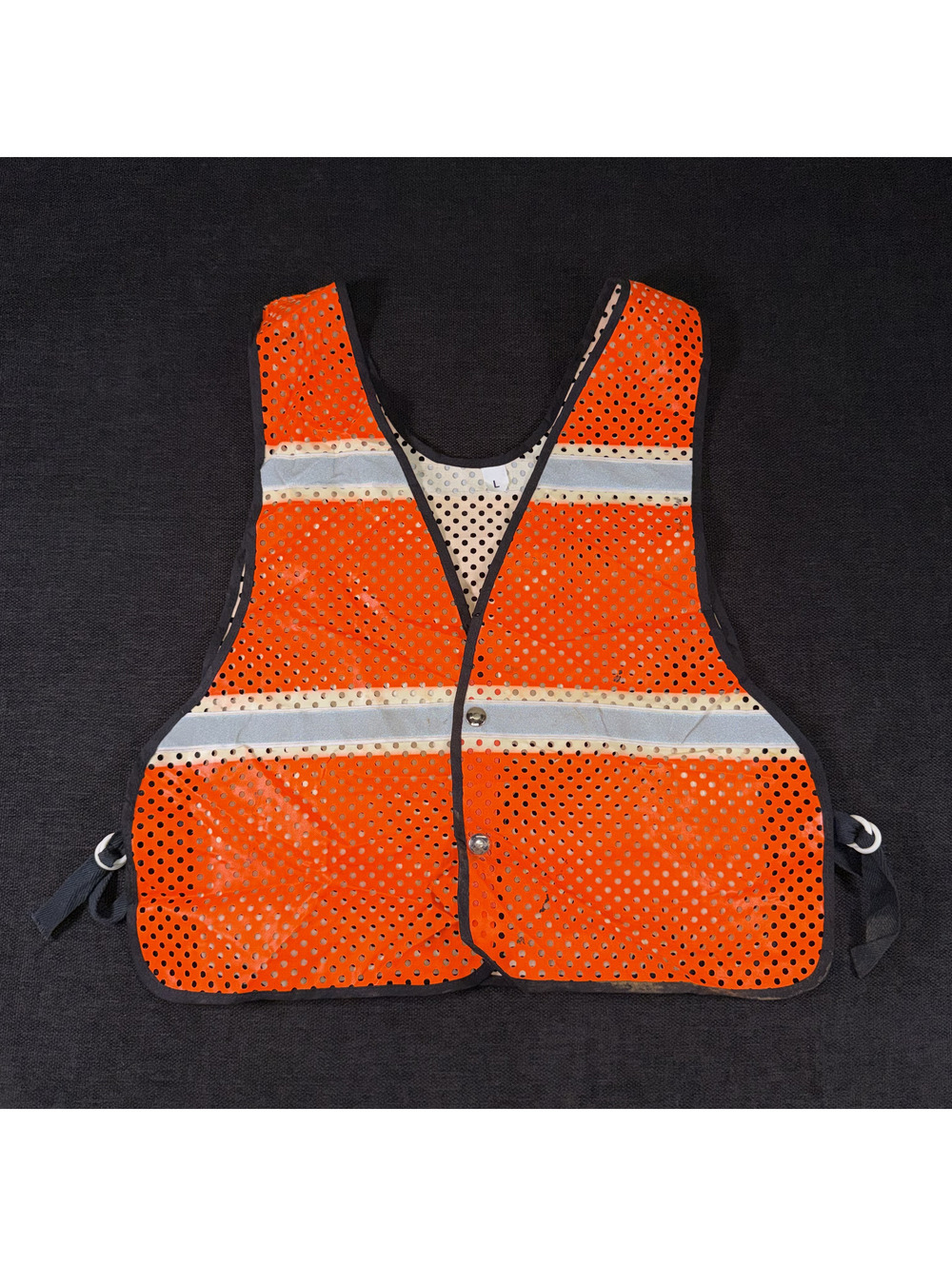 Safety Orange Reflective Mesh Work Vest, Size Large